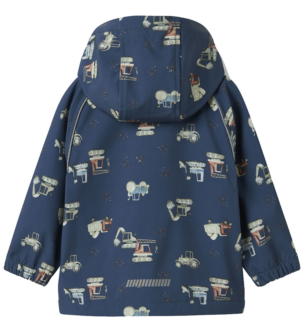 Name It Softshell Jacket w. Fleece - NmmAlfa08 - Sargasso Sea/Wo