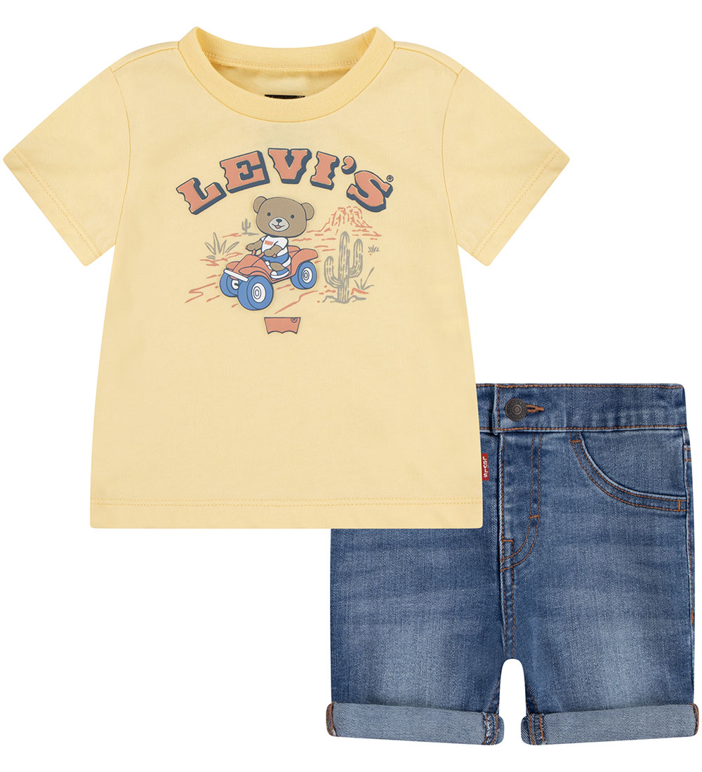 Levis Sett - Stuttermabolur/Stuttbuxur - Golden Haze