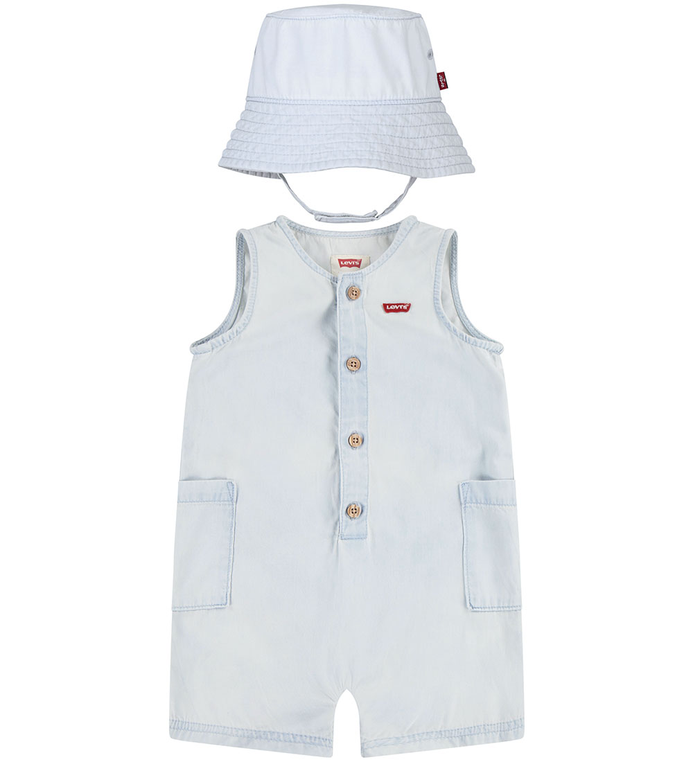 Levis Sett - Sommerdrakt/Bøttehatt - Blankt lerret