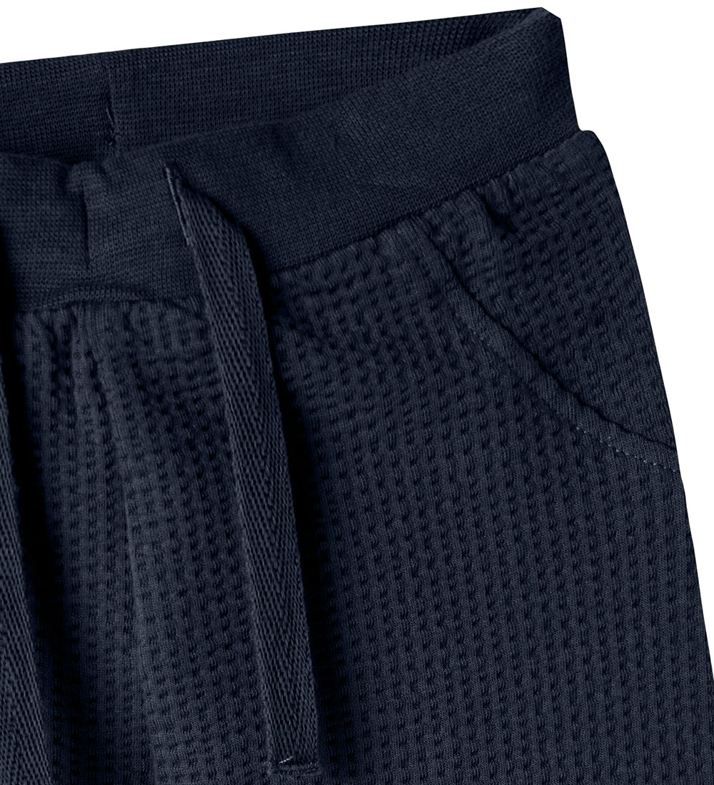 Name It Trousers - Waffle Fabric - NbmDion - Navy Blazer