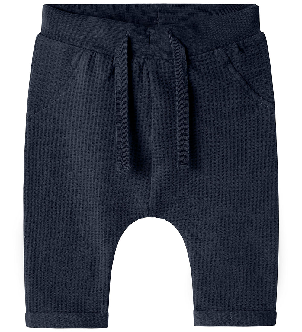Name It Trousers - Waffle Fabric - NbmDion - Navy Blazer