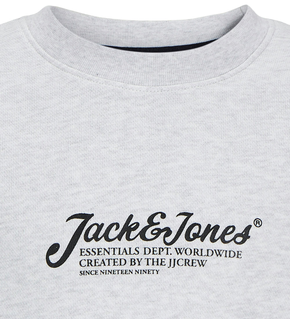 Jack & Jones Sweatshirt - JjBeau - White Melange