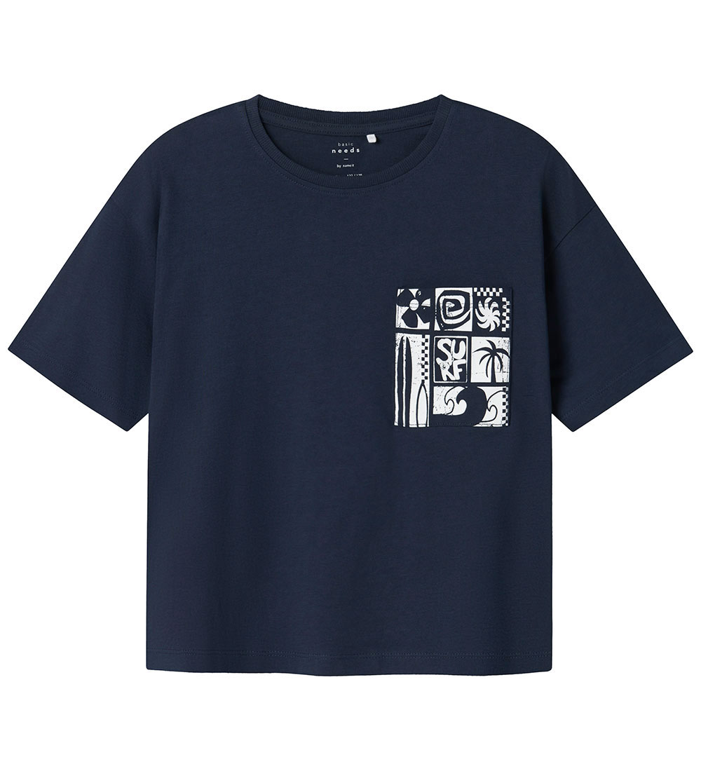 Name It T-shirt - NkmVilian - Navy Blazer/Surf