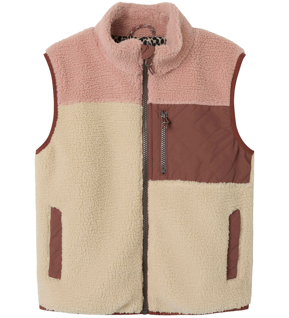 Name It Fleece Vest - Teddy - NkfMonica - Fog