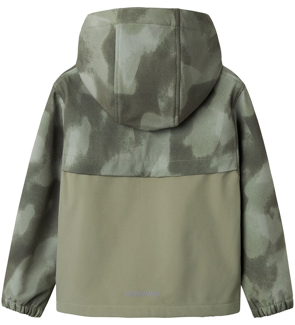 Name It Softshell Jacket w. Fleece - NkmAlfa08 - Shadow w. Camou