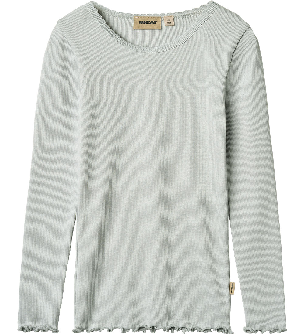 Wheat Blouse - Rib - Reese - Soft Blue