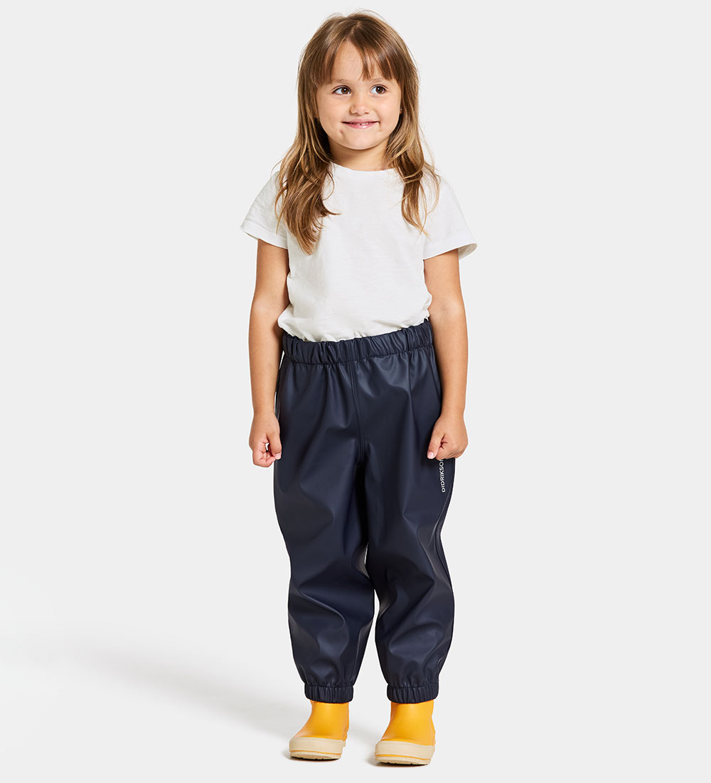 Didriksons Rain Pants - PU - Midjeman - Navy