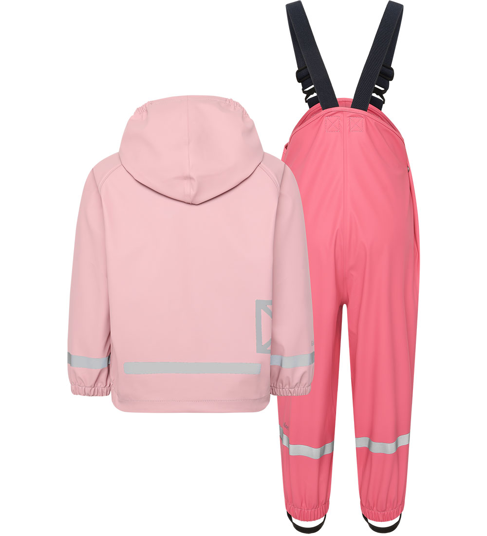 Didriksons Regntøy m. Seler - PU - Slaskeman - Soft Rosa