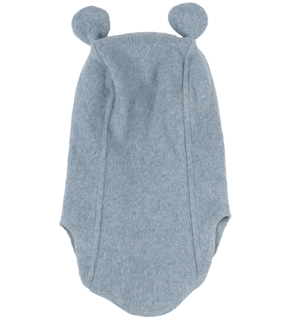 Mikk-Line Balaklava - Fleece - Enkel - Blekt Denim Melange m.