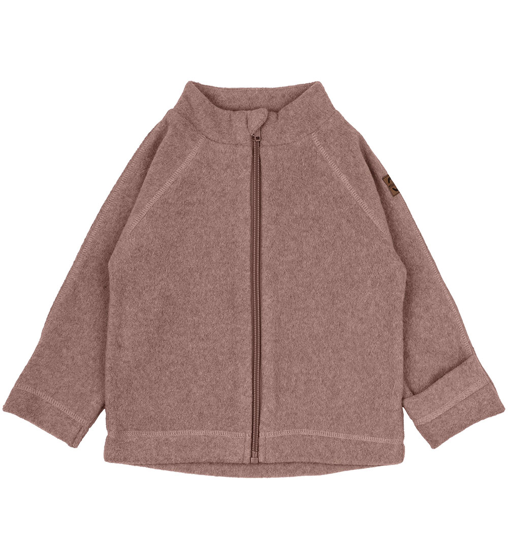 Mikk-Line Fleece Jacket - Burlwood Melange
