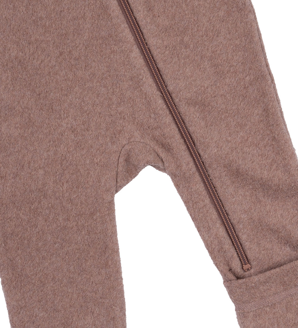 Mikk-Line Fleece Suit - Burlwood Melange