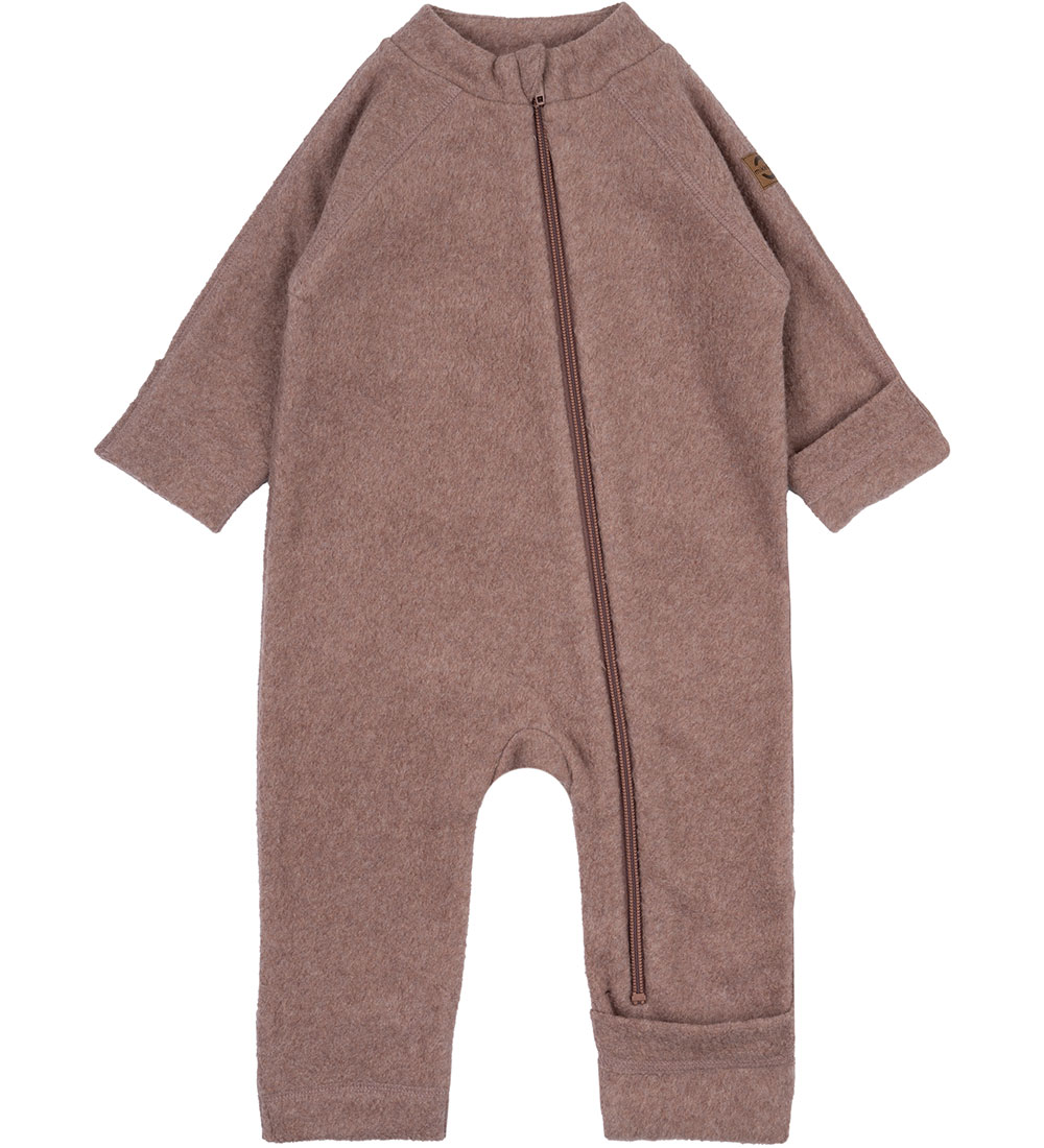 Mikk-Line Fleece Suit - Burlwood Melange