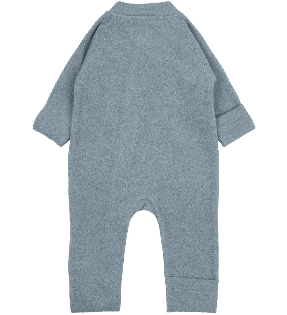 Mikk-Line Fleeceanzug - Verblasster Denim Melange