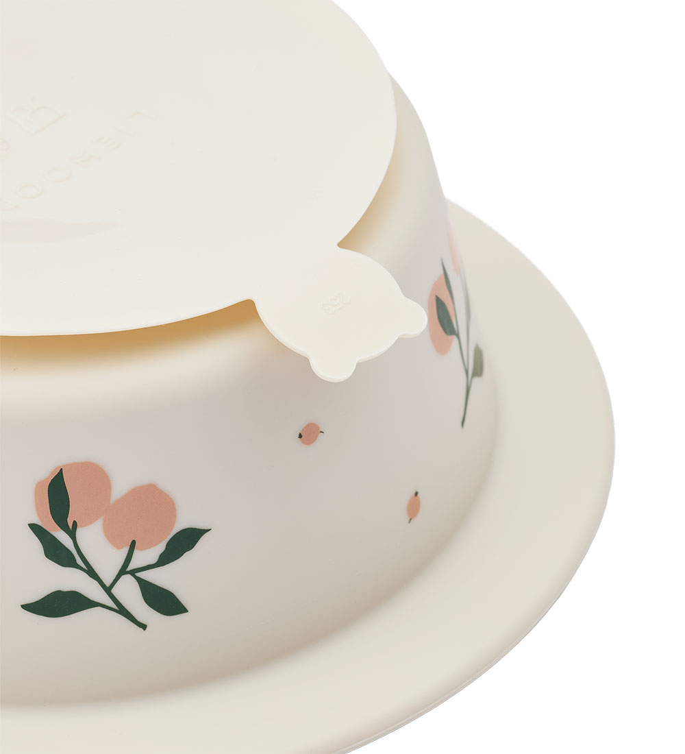 Liewood Bowl w. Suction Cup - 2-Pack - Silicone - Peony - Peach/