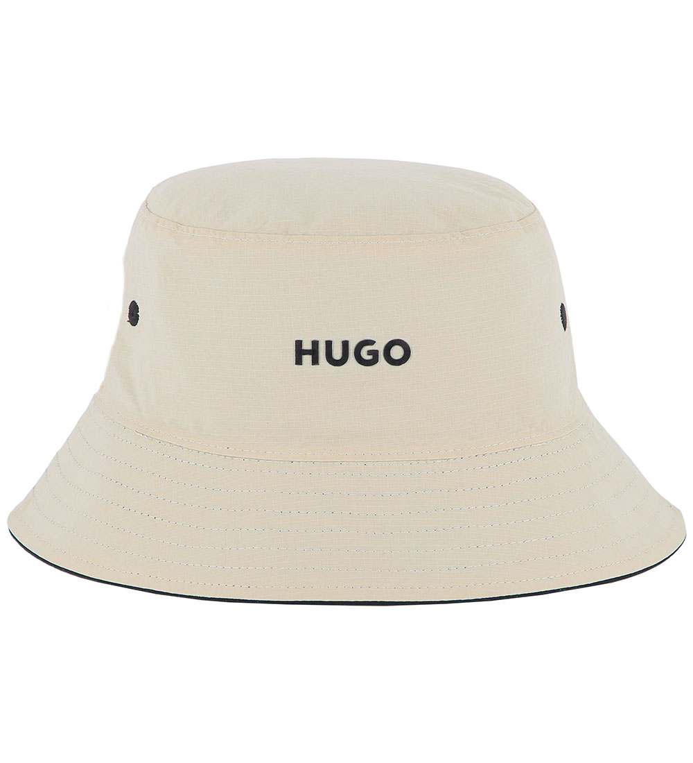HUGO Bucket Hat - Reversible - Black/Sand
