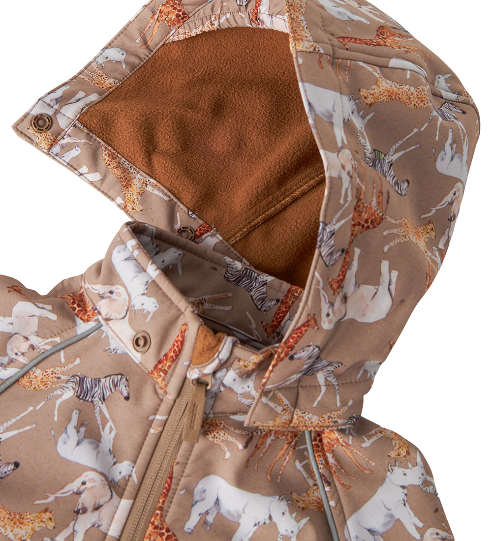 Name It Softshelljassen m. Fleece - NmnAlfa08 - Berg Trail/Sa
