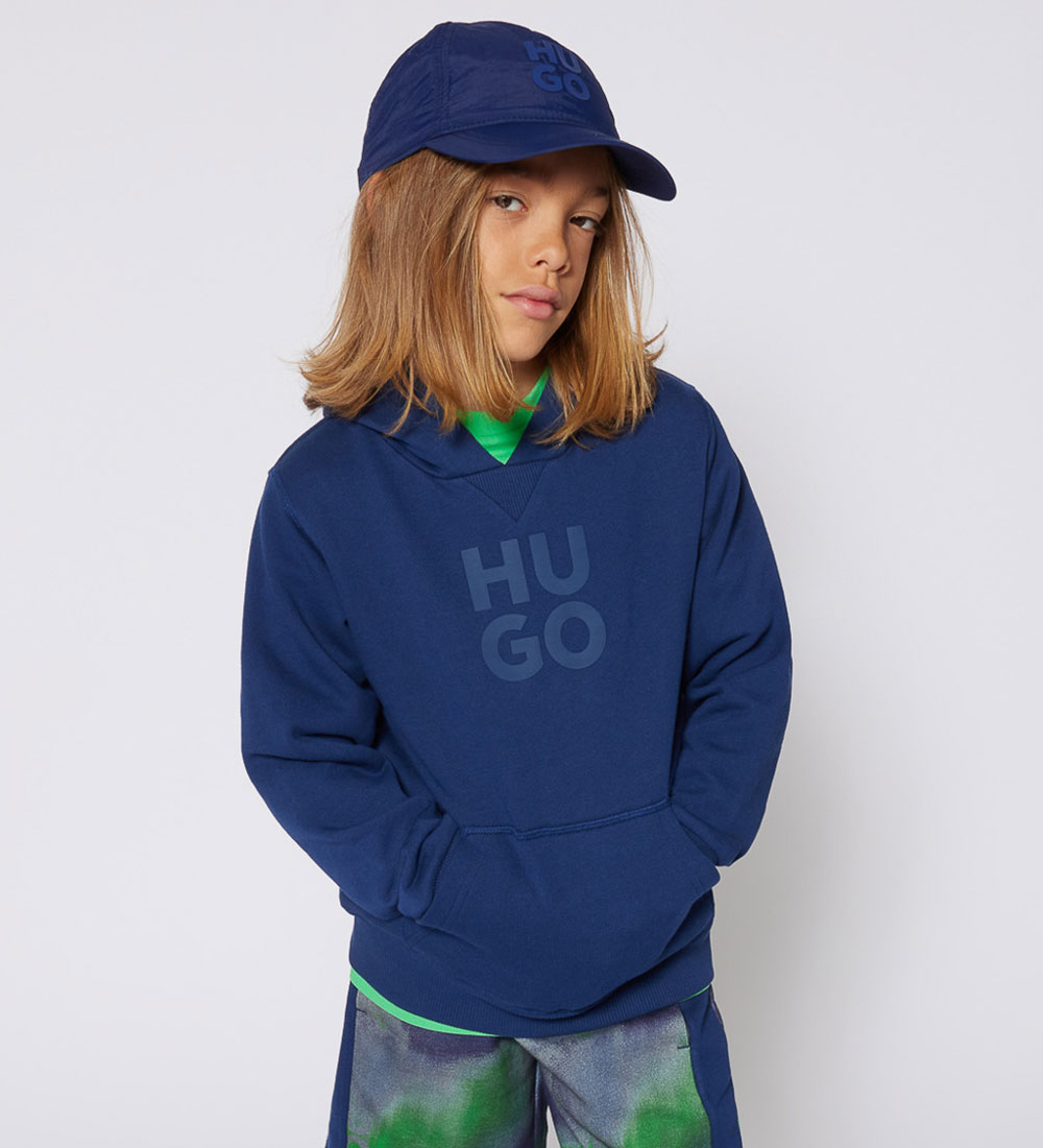 HUGO Kapuzenpullover - Mittelalter Blue