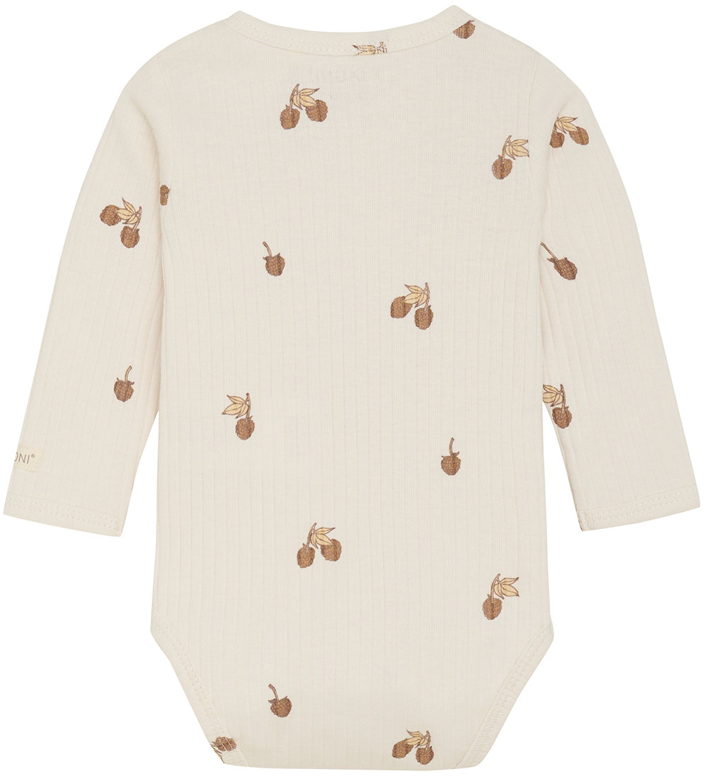 Fixoni Wrap Bodysuit l/s - Rib - Eggnog