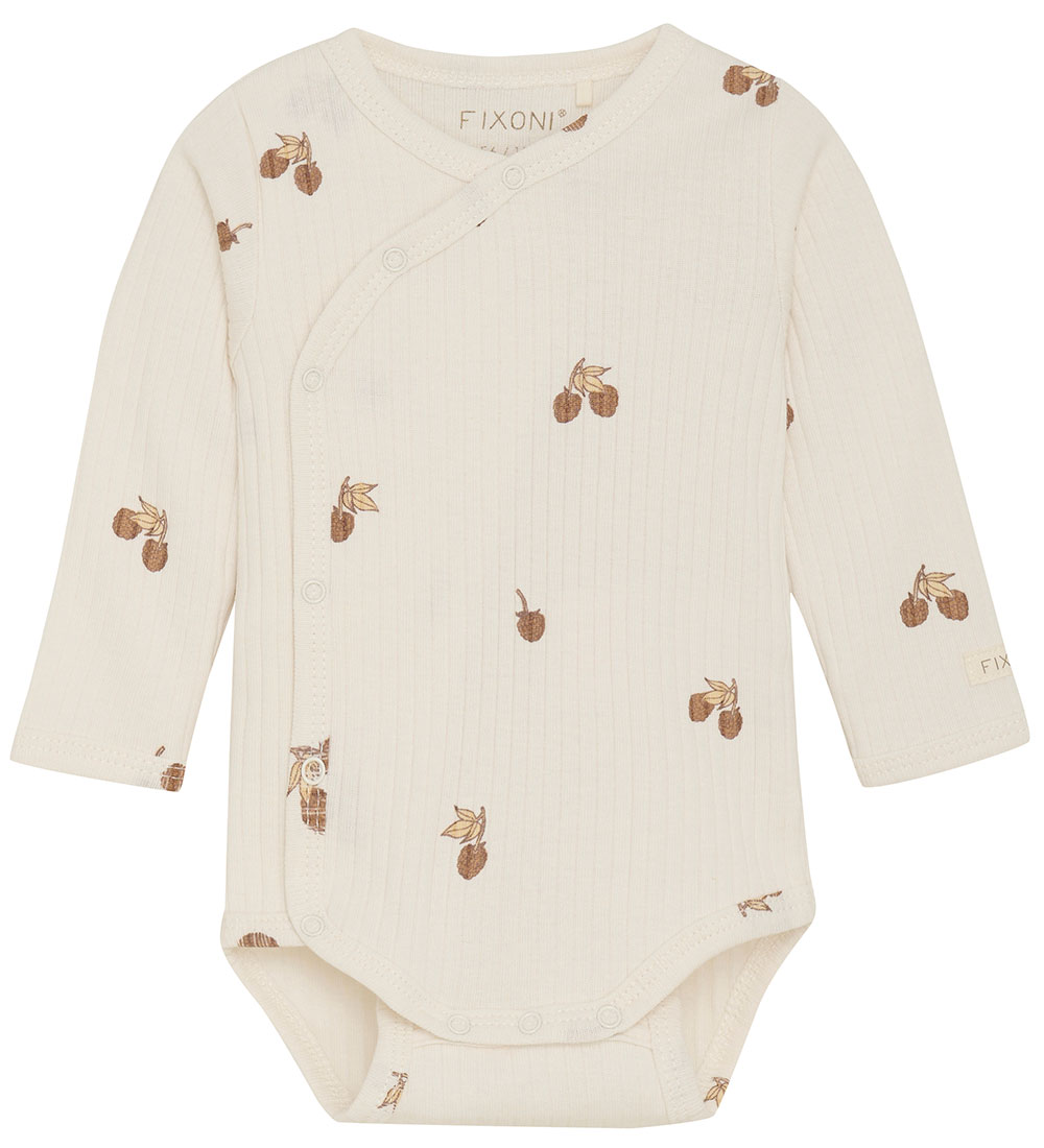 Fixoni Wrap Bodysuit l/s - Rib - Eggnog