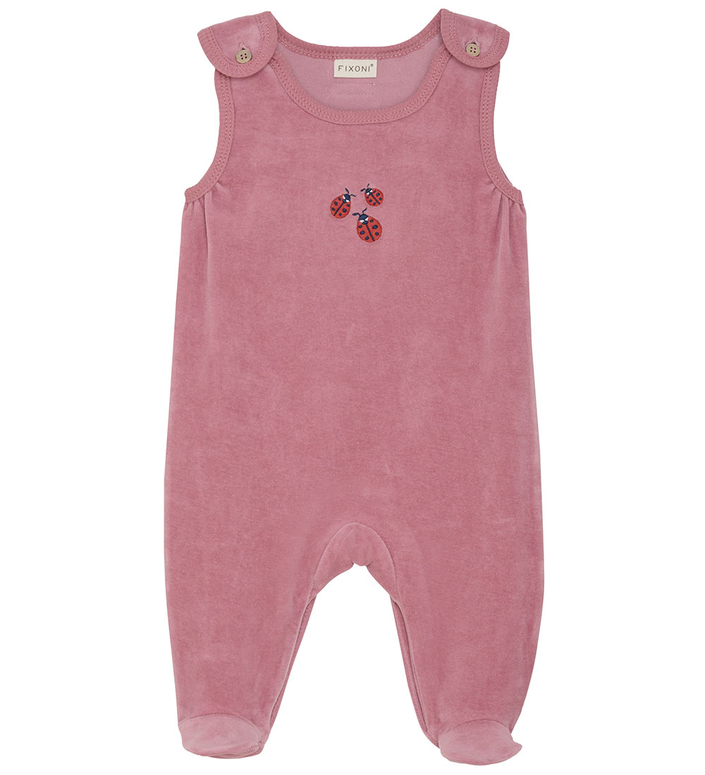 Fixoni Romper w. Bodysuit l/s - Velvet - Nostalgia Rose