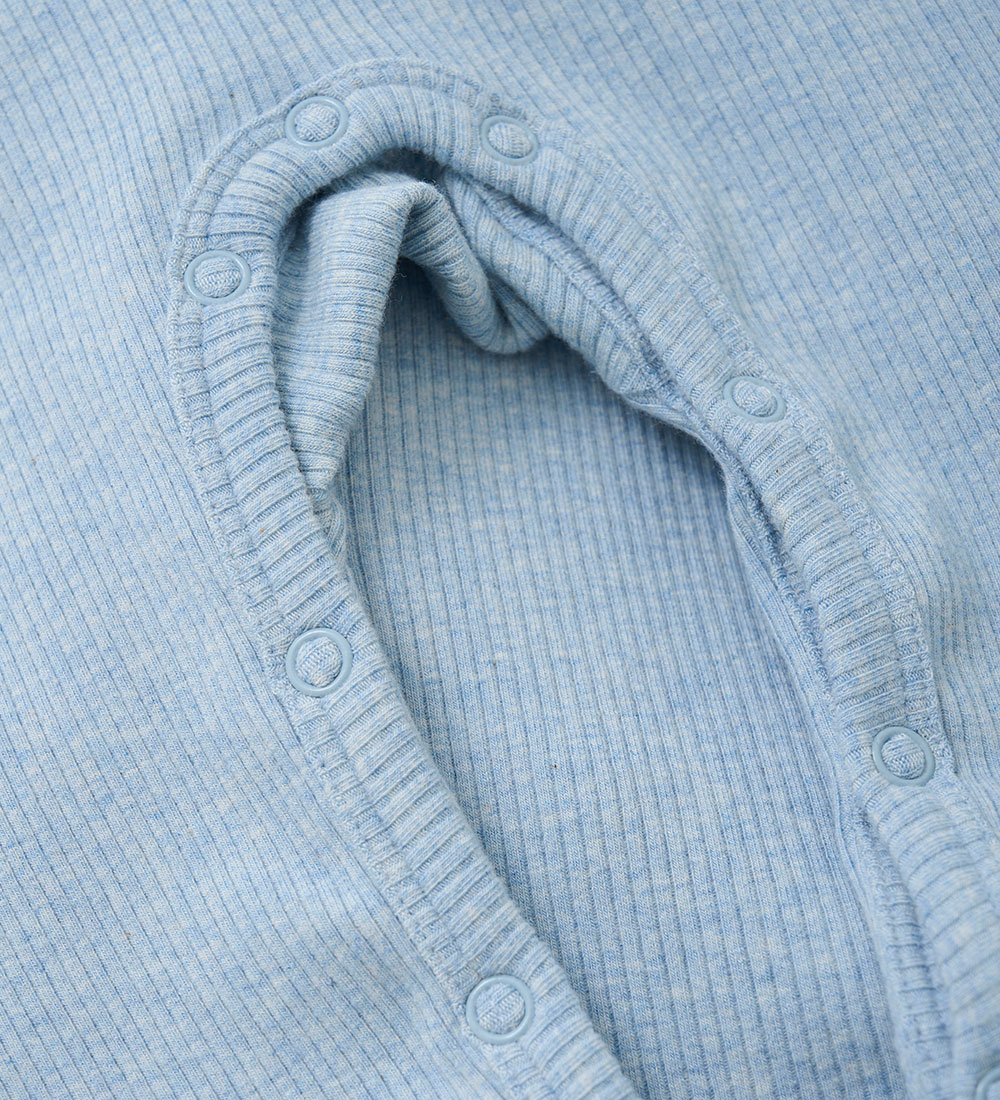 Fixoni Jumpsuit - Rib - Blue Fog Melange