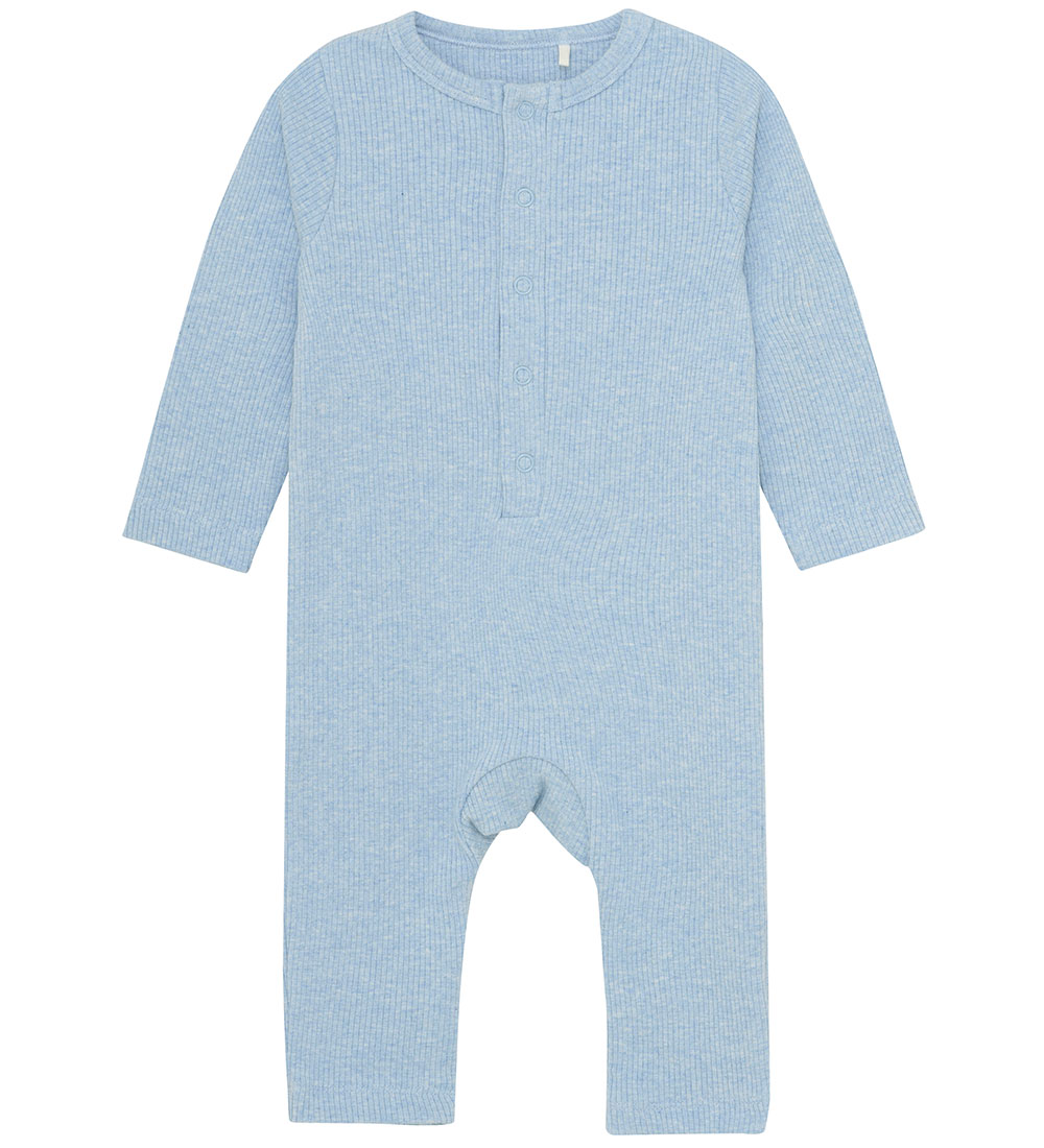 Fixoni Jumpsuit - Rib - Blue Fog Melange