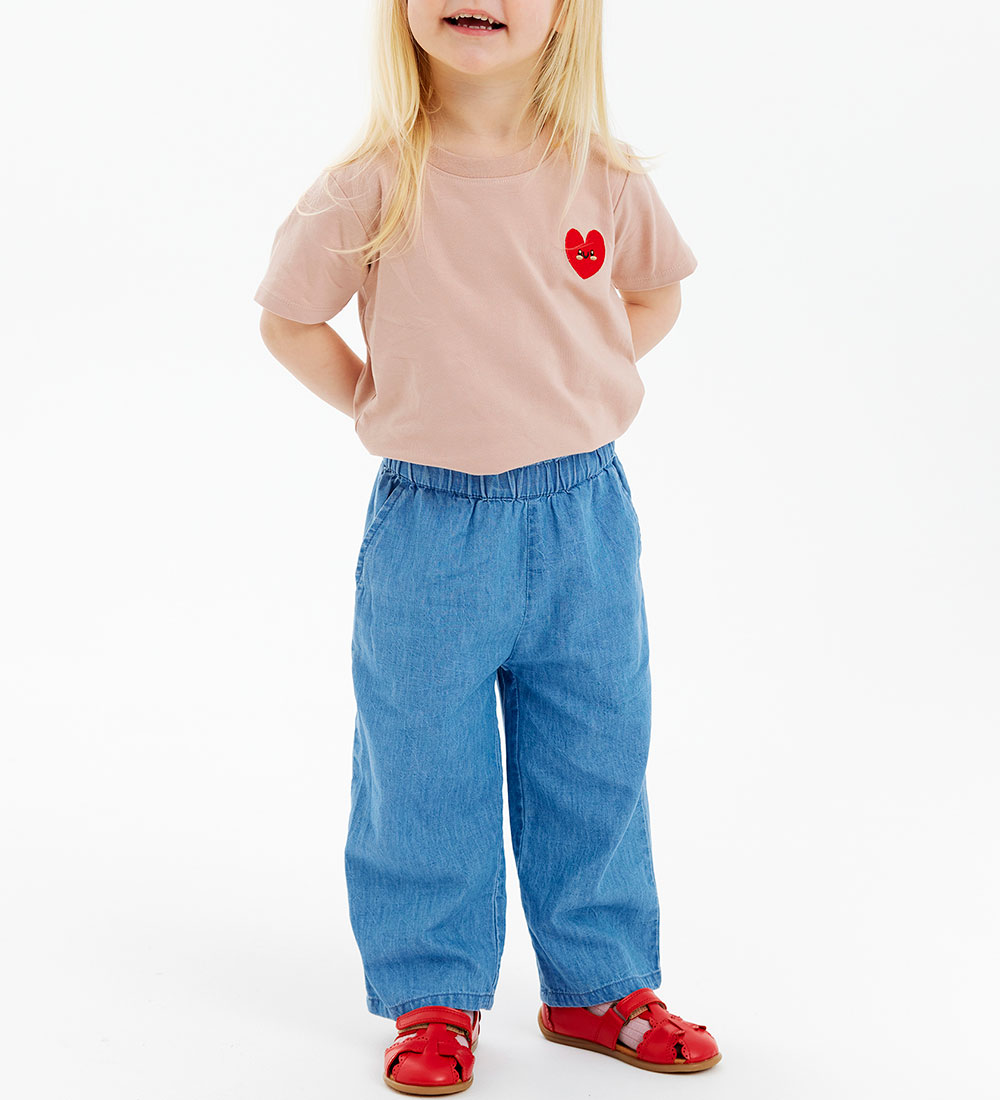 The New Siblings Trousers - TnstNala Loose - Light Blue Denim