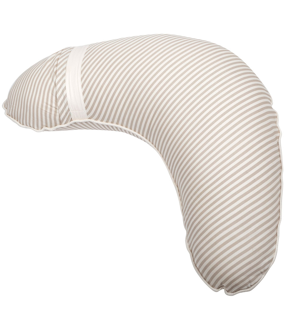 Müsli Nursing Pillow - Stripe Kapok - Conditioner Cream/Cashmere