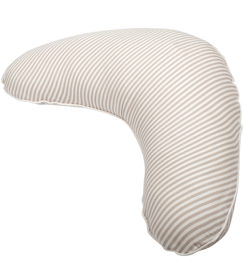 Müsli Nursing Pillow - Stripe Kapok - Conditioner Cream/Cashmere