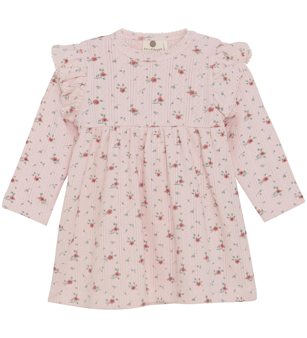 En Fant Kleid - Pointelle - Geführt Rose