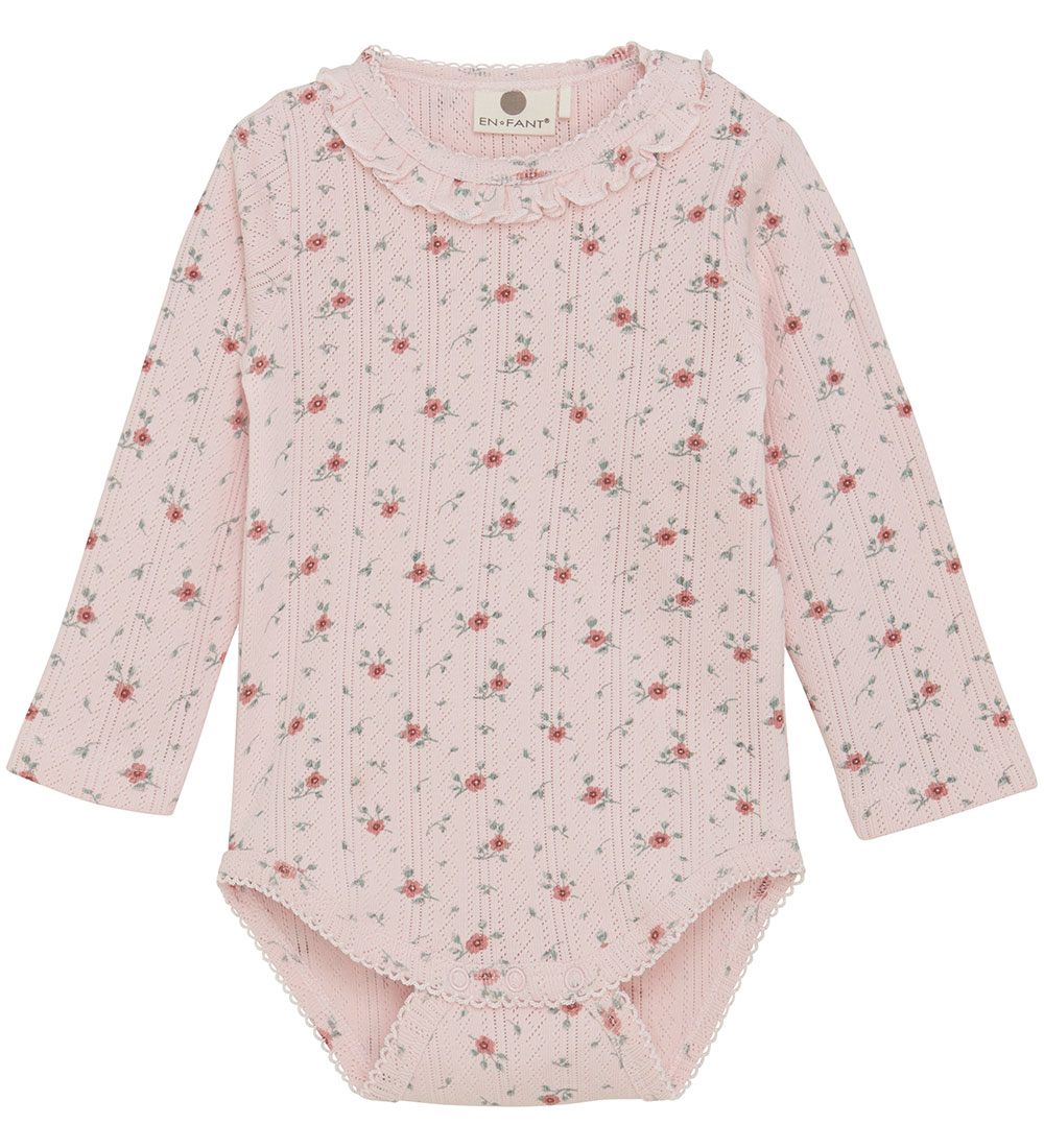 En Fant Body L/æ - Pointelle - Geführt Rose
