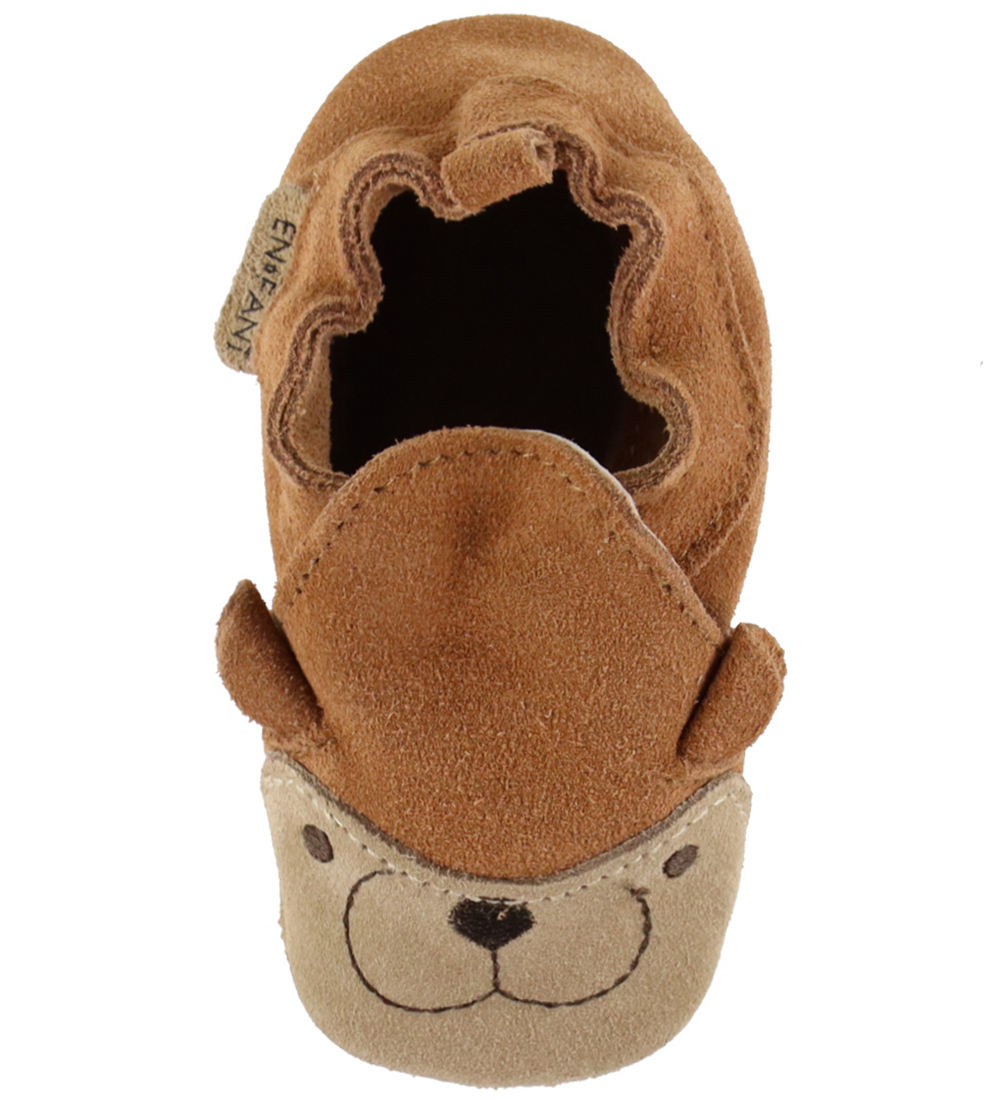 En Fant Pehmeät nahkakengät - Suede Eläin - Mocha Mousse