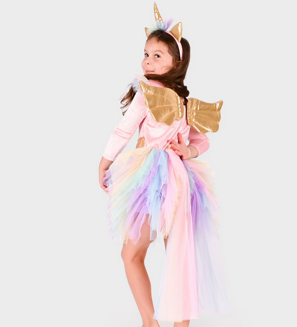 Den Goda Fen Costume - Dress Unicorn w. Diadem
