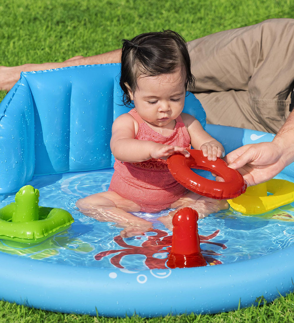 Bestway Kiddy Pool w. Brim - 115 x 89 cm - Lil' SeaShapes