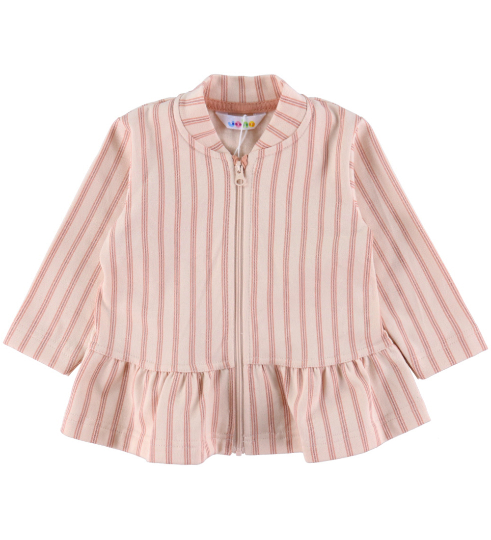 Joha Cardigan - Pink w. Stripes