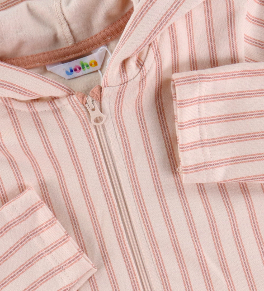 Joha Cardigan - Rosa m. Streifen