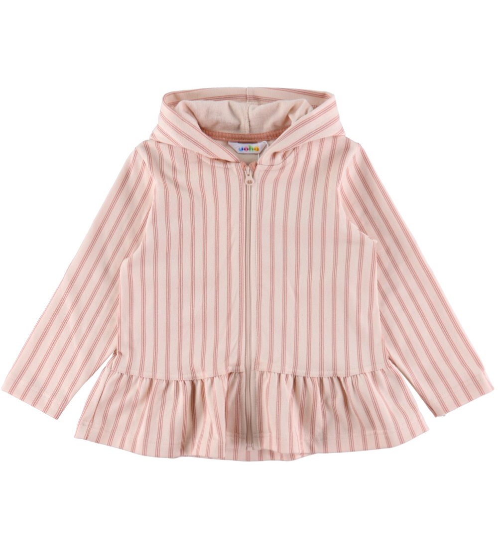Joha Cardigan - Rosa m. Streifen