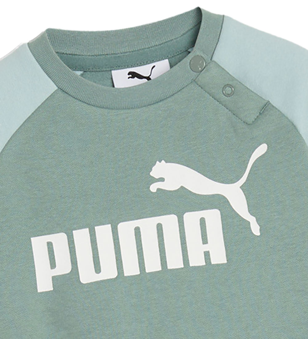 Ensemble de Jogging Puma - As du Minicat Raglan Crew - Green Lun