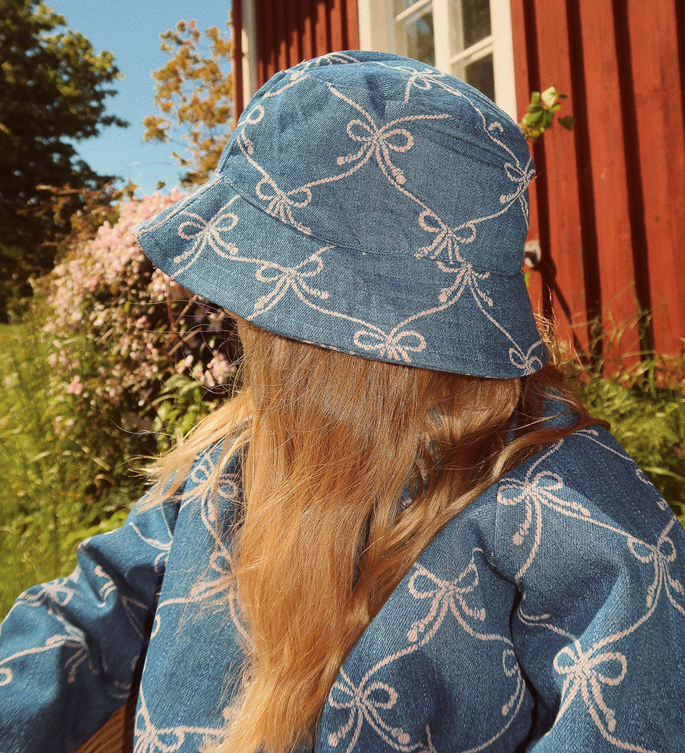 Flöss Bucket-hattur - Ellinor - Soft Bleikt