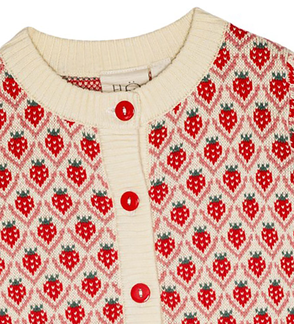 Flöss Cardigan - Knitted - Zuri - Soft White Berry