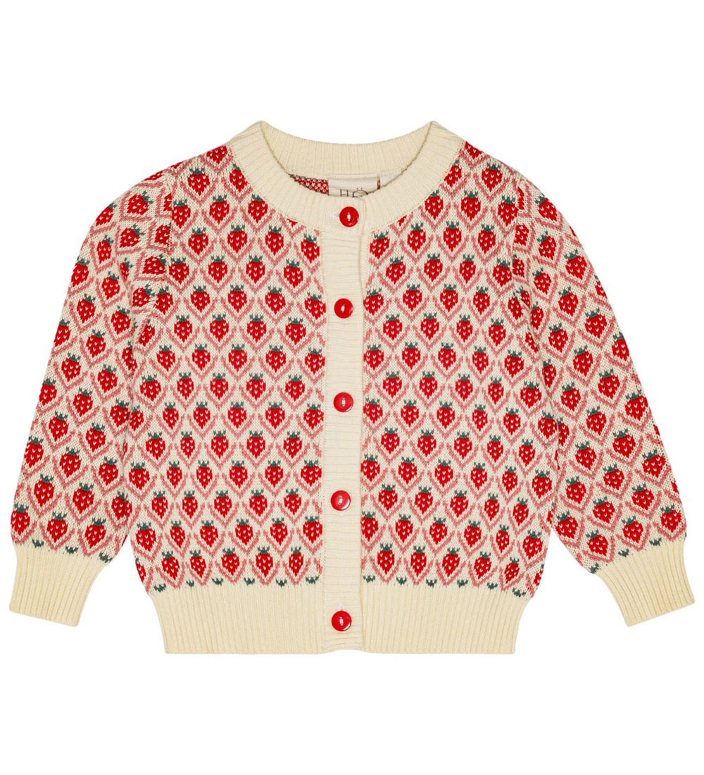 Flöss Cardigan - Knitted - Zuri - Soft White Berry