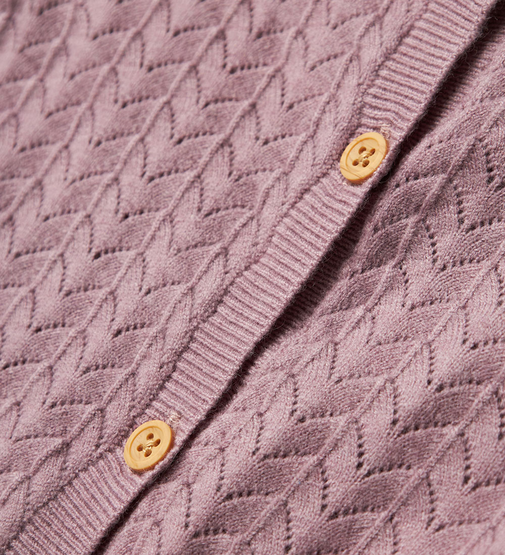 Name It Cardigan - Knitted - NbfDesille - Elderberry