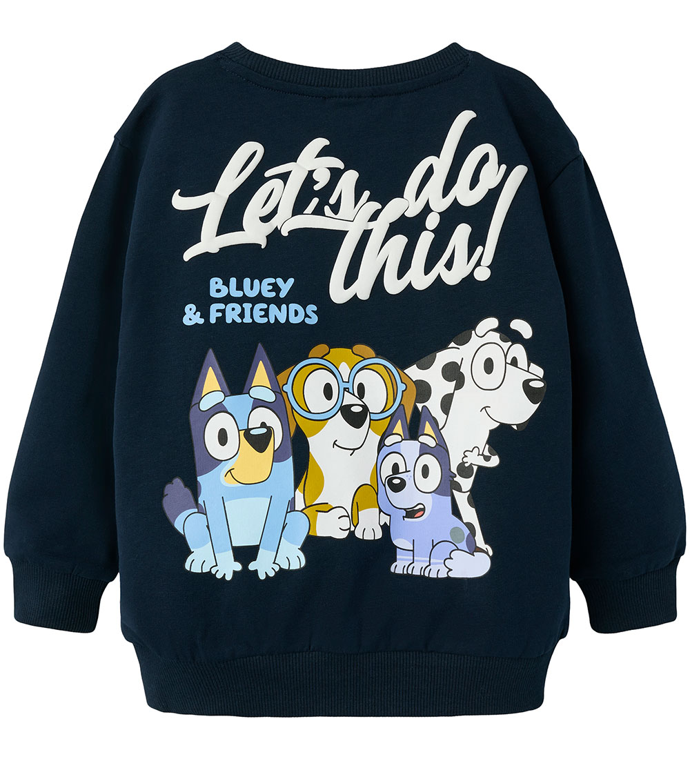 Name It Sweatshirt - NmmFrits Bluey - Dark Sapphire