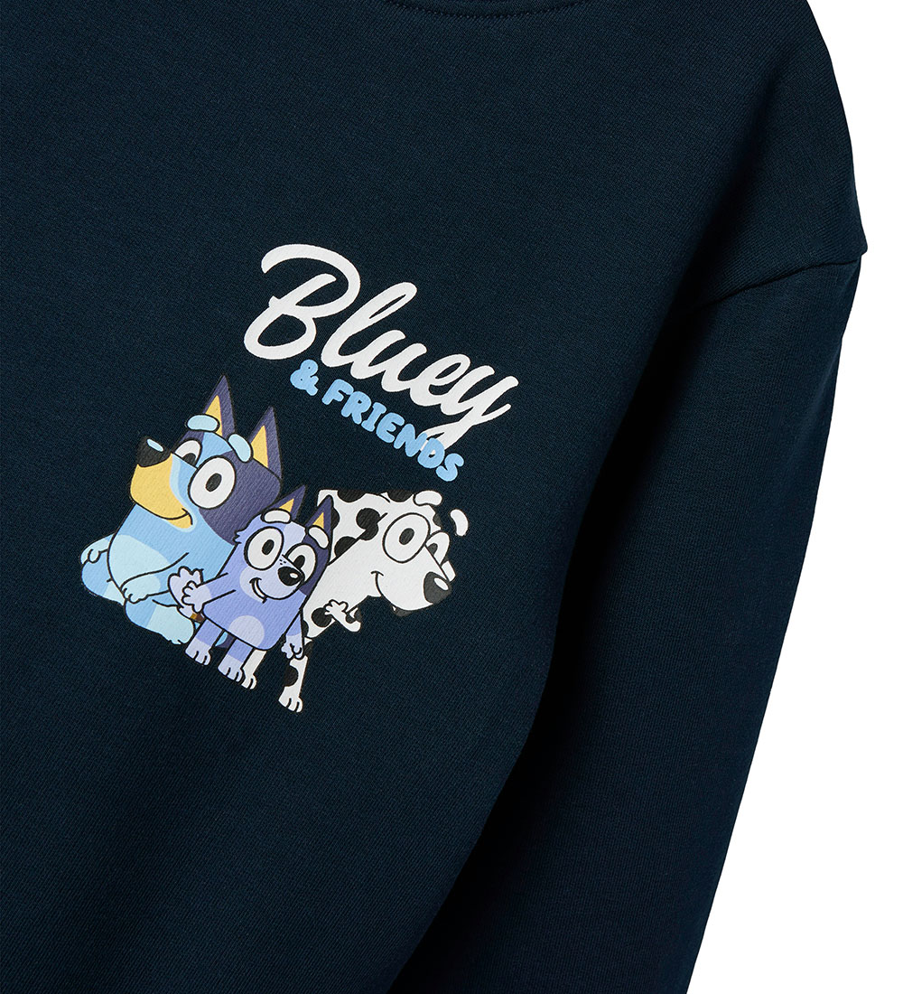 Name It Sweatshirt - NmmFrits Bluey - Dark Sapphire