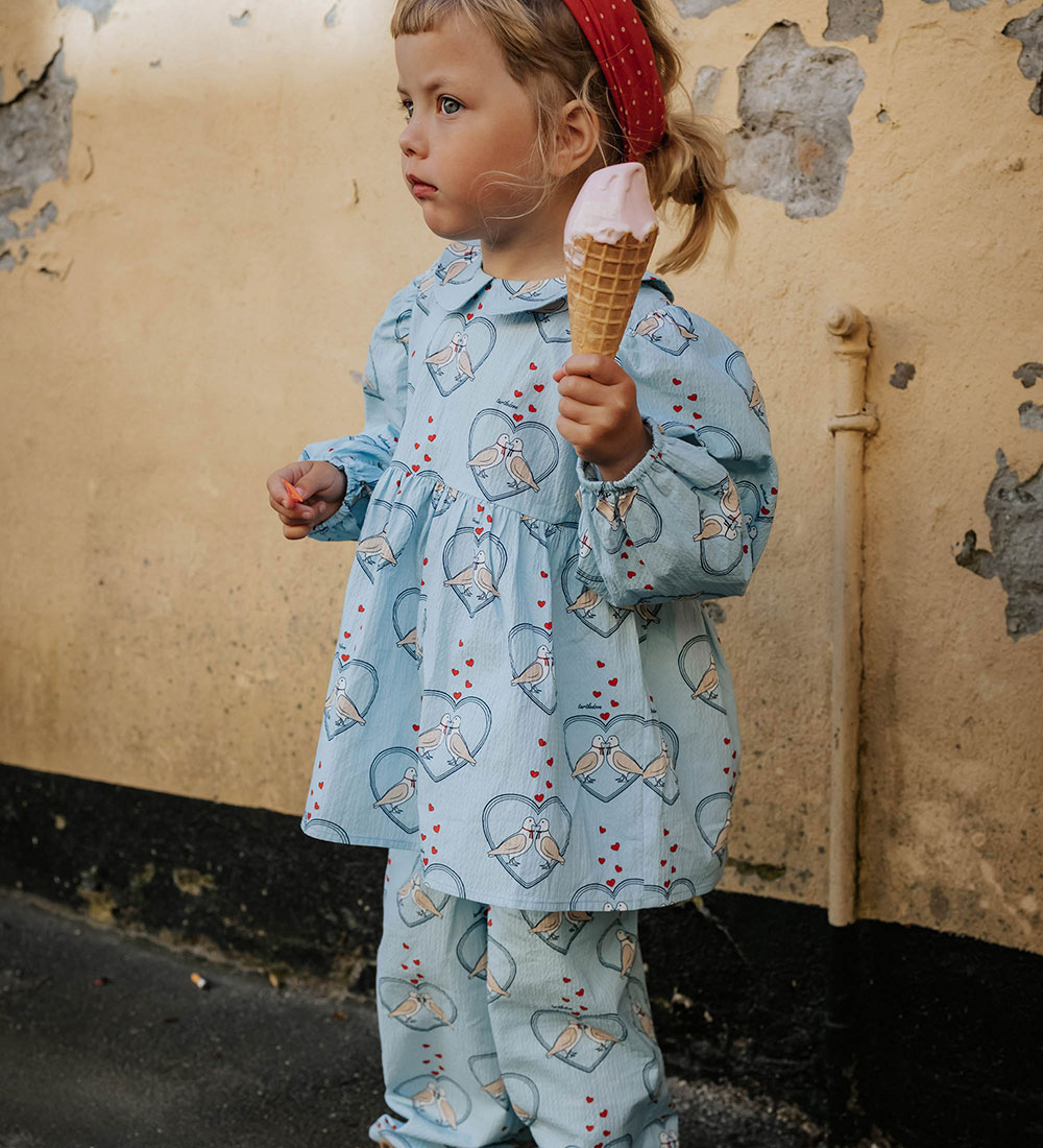 Fliink Trousers - Colombe - Dream Blue/Hearts