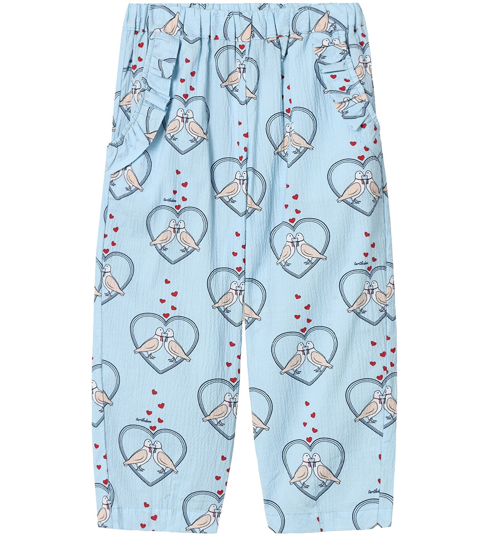 Fliink Trousers - Colombe - Dream Blue/Hearts