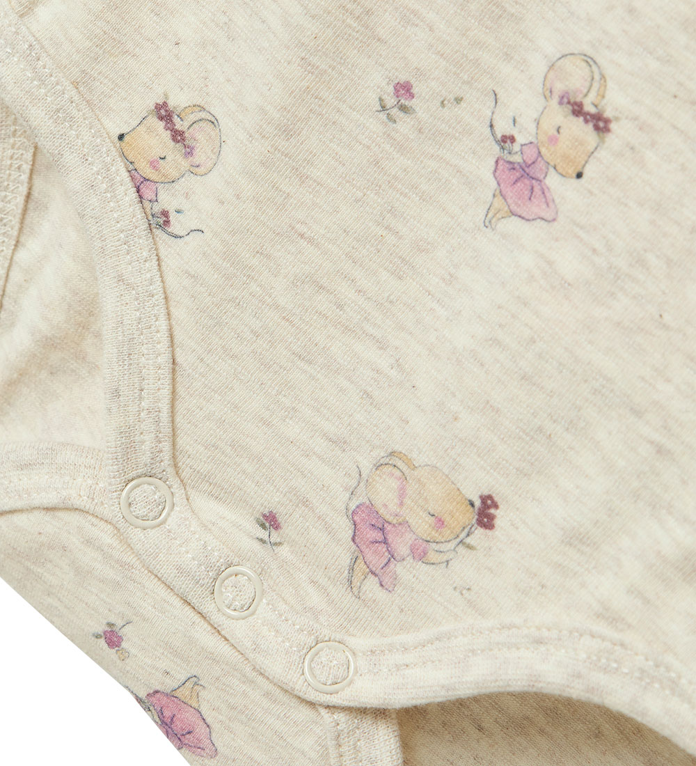 Name It Bodysuit l/s - NbfTadie - Peyote Melange