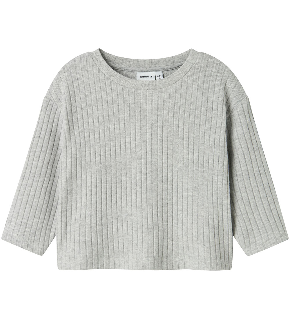 Name It Blouse - Knitted - NmfRikka - Grey Melange