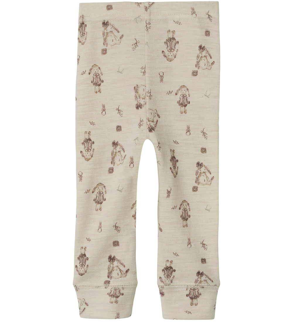 Name It Leggings - Wool - NbfWillos - Peyote Melange
