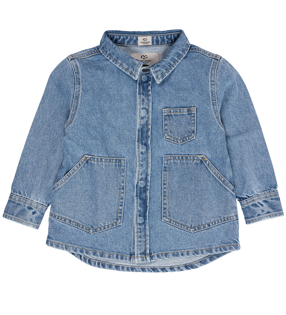 Copenhagen Colors Denim Jacket - Light Blue Indigo Washed